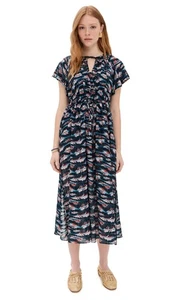 Women's Mikaela Coverup, Lazuli, Blue, Print, XXS-XS - Picture 1 of 6