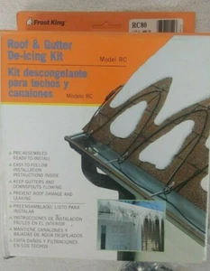 (New) Frost King Roof & Gutter De-Icing Kit 120V 400W 80Ft. Model: RC 80 - Picture 1 of 6