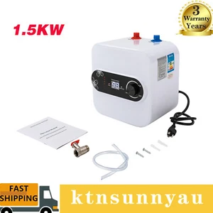 1.5KW Electric Mini-Tank Water Heater for RV Trailer Kitchen Under Sink Counter - Picture 1 of 14