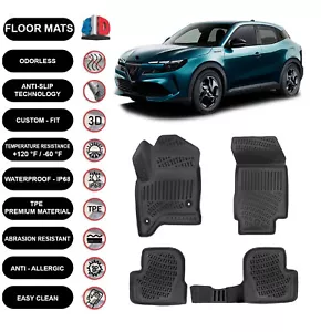 Floor Mats Liner Fits Alfa Romeo Junior ibrida Hybrid (2024-2025) 3D Molded x4 - Bild 1 von 5