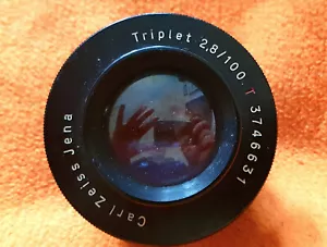 Zeiss-Jena Triplet 2,8/100mm ( Glasprojektionsobjektiv ) lens - Classic-Camera- - Bild 1 von 5
