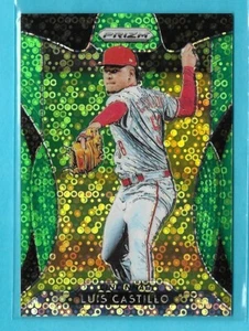 Luis Castillo 2019 Prizm Lime Green Donut Circles #13/199 Cincinnati Reds - Bild 1 von 2