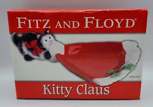 Fitz and Floyd Kitty Claus Leckerbissenschale Katzen 2006 #2019/1016 verpackt einige Schäden - Bild 1 von 12