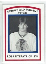 1983-84 Springfield Indians (AHL) Ross Fitzpatrick