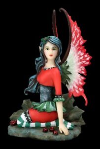 Figura Elfos - Navideña Holly - Fantasía Hadas Elfo de Navidad Dekostatue