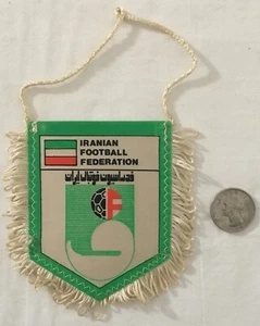 Iranian Football Federation Vintage Pennant Iran Football 4.5x4 - Picture 1 of 2