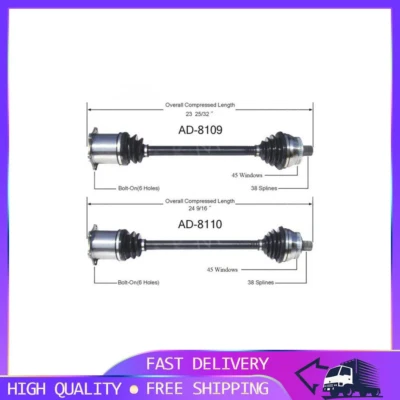 2x Eje delantero izquierdo derecho CV TrakMotive para Audi Allroad Quattro 2001-2005 Foto 1 de 4