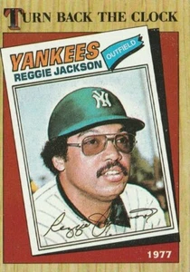 1987 Topps Reggie Jackson Turn Back the Clock # 312 M/NM - Bild 1 von 1