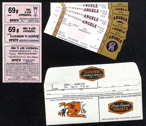 California Angels Tickets - 4 Unused 9/8/94 Strike - Game Not Played  - Picture 1 of 2