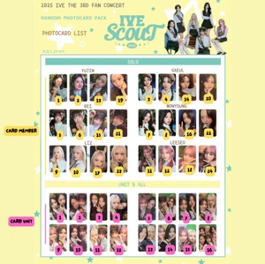 IVE - 2025 IVE THE 3RD FAN CONCERT <IVE SCOUT> RANDOM PHOTOCARD PACK OFFICIAL - Picture 1 of 4