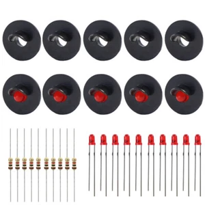 10pcs Target Faces With LEDs for Railway signal HO OO TT Scale 1 Aspect JTD16 - Picture 1 of 5