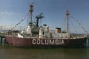 US Leuchtschiff Columbia Riverfront Museum Astoria Oregon Leuchtturmschiff, Postkarte - Bild 1 von 2