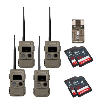 Cuddeback Cuddelink Wireless Lowglow Camera Bundle Accessories 4 Pack Hunting Foto 1 de 4