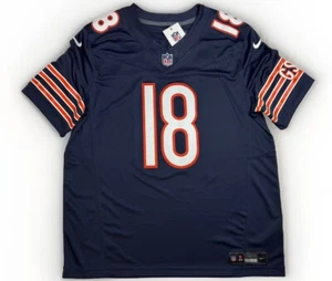 Grande maglia Caleb Williams #18 Vapor FUSE Navy Chicago Bears autentica nuova con etichette - Foto 1 di 10