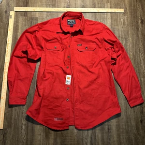 NWT Vintage Woolrich Wool Twill Tweed Shirt Jacket XLT - Heavyweight Outerwear - Picture 1 of 10