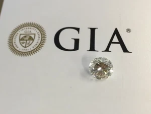 Color J/SI2 Clarity Loose Round Brilliant Cut Natural GIA Diamond 4 mm Size - Picture 1 of 9