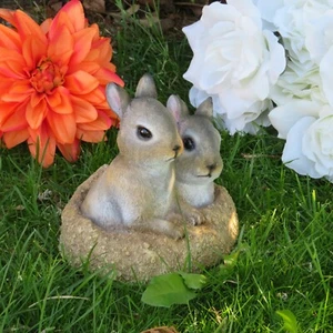 Garden Bunnies Decor Baby Bunnies - Picture 1 of 4