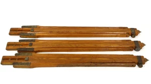 Vintage Antique Wooden/Brass Tripod/View Camera Adjustable Legs 54" - Picture 1 of 6