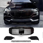 Front Grille Bumper Kits Up Maybach Style For Benz GLS X167 2020+ Gloss Black Mercedes-Benz GLS