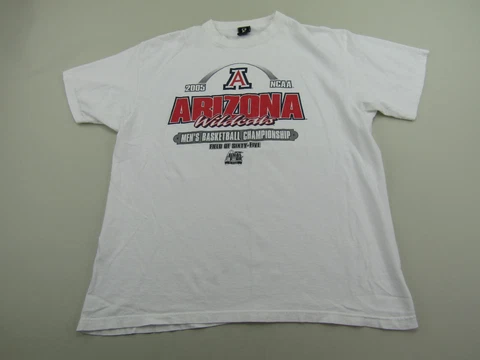 2005 NCAA Arizona Wildcats T-Shirt Adult Size XL Mens Field Of 65 Basketball Cover