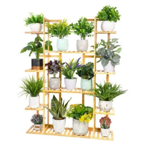 Small Medium Large Multi Tier Tiered Plant Stand Carbonized Shelf Holder Flower - Picture 1 of 118