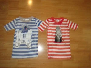 HANNA ANDERSSON 120 Pajama Top Lot STAR WARS Boys Sz 6 7 Organic Cotton EUC - Picture 1 of 4