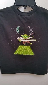Star Wars Yoda Licensed Kid's Youth T-Shirt - Negro - Talla 4 - Disney NWT - Imagen 1 de 4