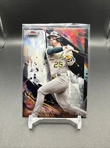 2024 Topps Finest Brent Rooker Uncommon Refractor Oakland #118 🔥🔥🔥 - Picture 1 of 13