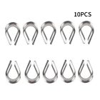 10PC 1/4 Wire Rope Cable Thimble Marine Yacht 316 Stainless Heavy Duty Hardware