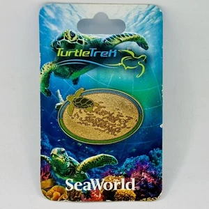 NEU AUF KARTE SeaWorld TurtleTrek Meeresschildkröte Sammlerstück Pin Schildkröte Trek Sea World - Bild 1 von 4