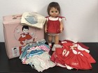 Vintage 1960's Chatty Baby Doll w/Original Clothing & Extras Dark Hair 17”