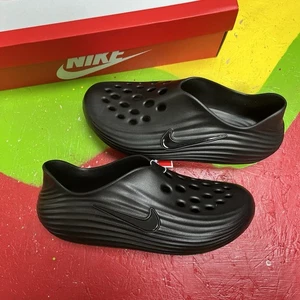 NIKE REACTX REJUVEN8 TRIPLE BLACK UK 10 🖤TRUSTED SELLER🖤 FAST SHIP 🚚 - Picture 1 of 5