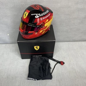 Carlos Sainz Jr. 1/2 scale Helmet Bell Scuderia Ferrari Formula 1 2024 New - Picture 1 of 8