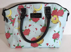 RARO! Cartera Bandolera y Cartera Loungefly Sailor Moon Gadgets y Estampado de Rosas LEER - Imagen 1 de 19