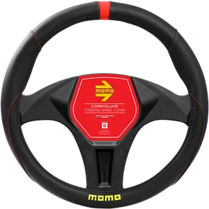 MOMO Elegant Steering Wheel Cover Black/Red (M) - Picture 1 of 1