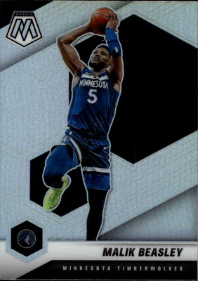 2020-21 Panini Mosaic Silver #162 Malik Beasley Minnesota Timberwolves - Image 1 of 2