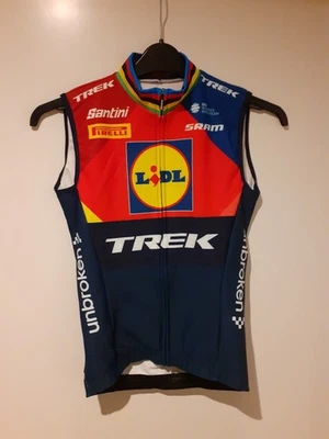 Chaleco térmico original Santini Lidl Trek 2025 para mujer ex campeón del mundo (XS) - Imagen 1 de 2