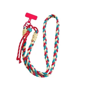 Anti-Lost Mobile Phone Lanyard Hand Weaving Crossbody Phone Strap - Photo 1 sur 13