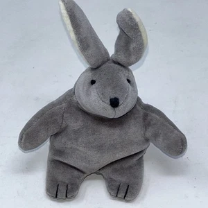 Manhattan Toy Company Pudgie Pudgy Bunny weiche Plüschmütze grau 1996 Vintage - Bild 1 von 12