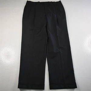 Jos. A. Bank 34x32 Gray Check 100% Wool Signature Pleated Cuffed Mens Pants - Picture 1 of 18