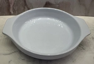 Emile Henry Round French Casserole Pie Stoneware White France Ovenware Buffet - Picture 1 of 12
