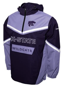 Chaqueta Pullover Kansas State Wildcats Franchise Club Acción Anorak Cuarto Cremallera - Imagen 1 de 3
