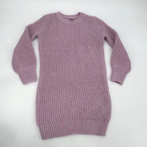 OshKosh Sweater Dress Girls 6/6x Knit Long Sleeve Light Purple Sparkle Kids - Picture 1 of 9