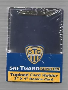 25 GOLD ROOKIE TOPLOADERS TOP LOADS PLUS 100 PREMIUM SOFT SLEEVES FREE SHIPPING - Picture 1 of 3