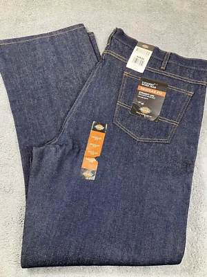 NEW DICKIES 5 Pocket Work Blue Jean Regular Fit Straight Leg Men's SZ 44W X 32L - Image 1 of 4