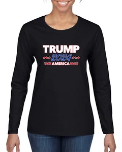 Langarmshirt Trump 2024 Elections Take America Back politische Frauen - Bild 1 von 7