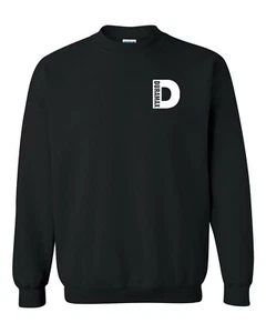Duramax White Small Design Color Black Unisex Black Crewneck Sweatshirt Tee - Imagen 1 de 2