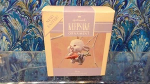 RARE NEW 1990 EASTER COLLECTION HALLMARK "SON" ORNAMENT CUTE BUNNY RABBIT NEW - Picture 1 of 3