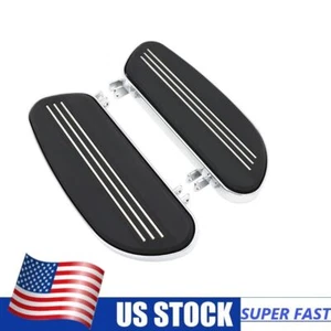 Footboard Floorboard w/ mounts Rider Front Chrome For Harley Road Glide FLTR 98- - Picture 1 of 8