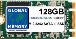 128GB M.2 2242 NGFF SATA3 SSD FOR LAPTOPS / DESKTOP PCs / SERVERS / WORKSTATIONS - Picture 1 of 1